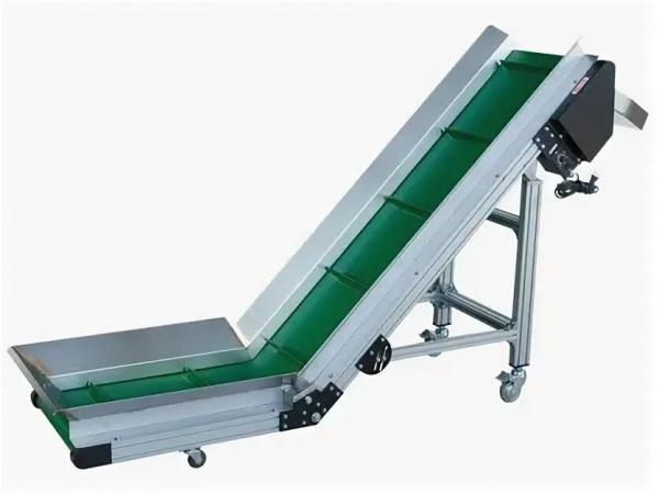 L-образный конвейер ленточный