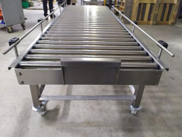 Гравитационный роликовый конвейер